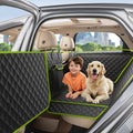 Full Surrounded Dog Car Seat Cover for Back Seat, Car Window Fixing for Maximum Car Protection