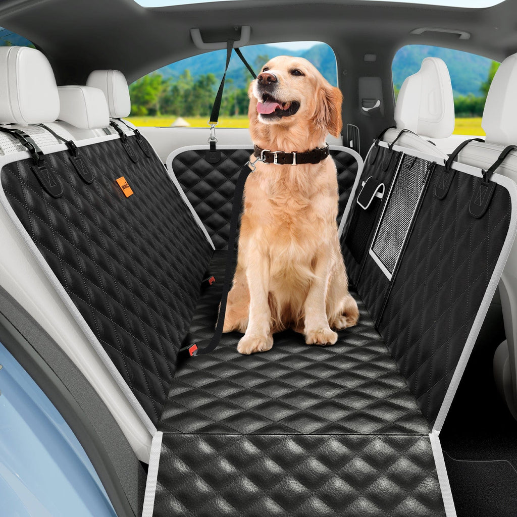 Car Mats Cat Scratch Fabric Material Black Diamond Check Lychee Patterned