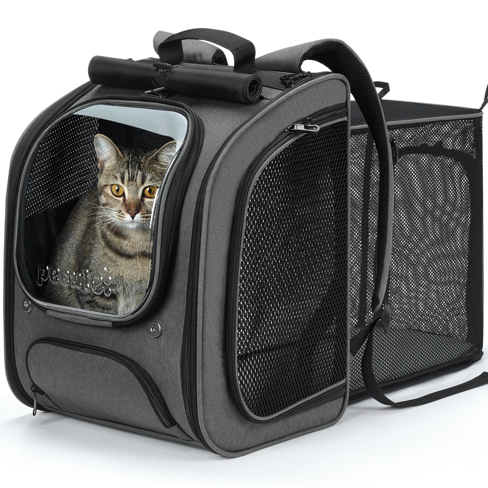 Expandable Bubble Cat Backpack Carrier Large Space Breathable Cat Carrier