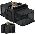 Dual Expandable Cat Carrier Bag with Stable Structure Breathable Pet Handbag