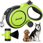 8m/26ft Dog Lead Retractable Dog Leash with Poo Bag Holder