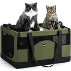 Cat Dual-Compartment Frame Handbag