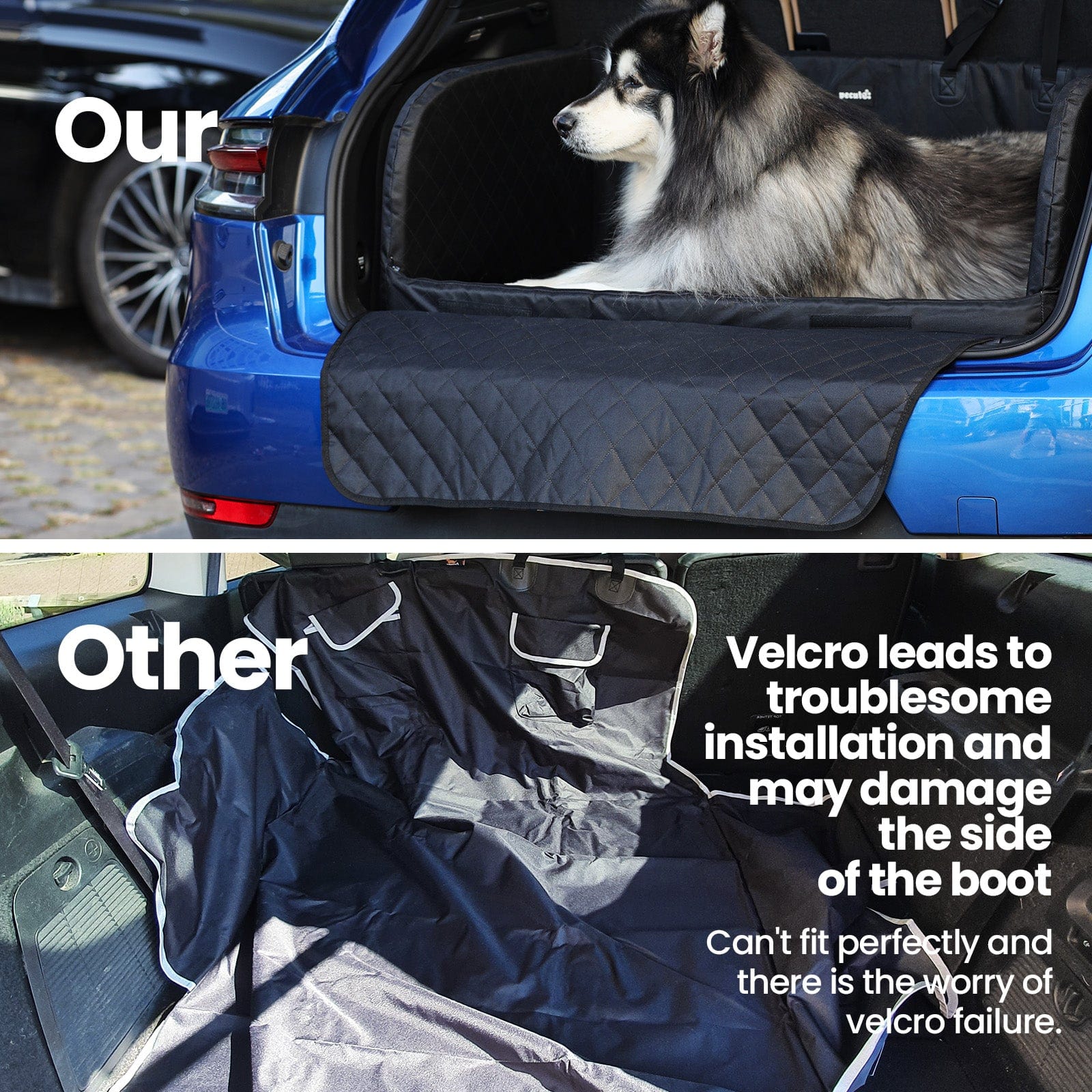 SUV Cargo Liner for Dogs,Heavy Duty Pet Trunk Liner Cargo Cover with Soft Cushion