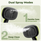 Steam Cat Brush Self-Cleaning Grooming with 2 Water Spray Modes
