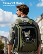 Expandable Bubble Cat Backpack Carrier Large Space Breathable Cat Carrier