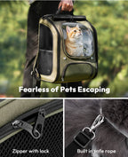 Bubble Cat Backpack Carrier Large Space Ergonomic 3D Design Breathable & Shaded