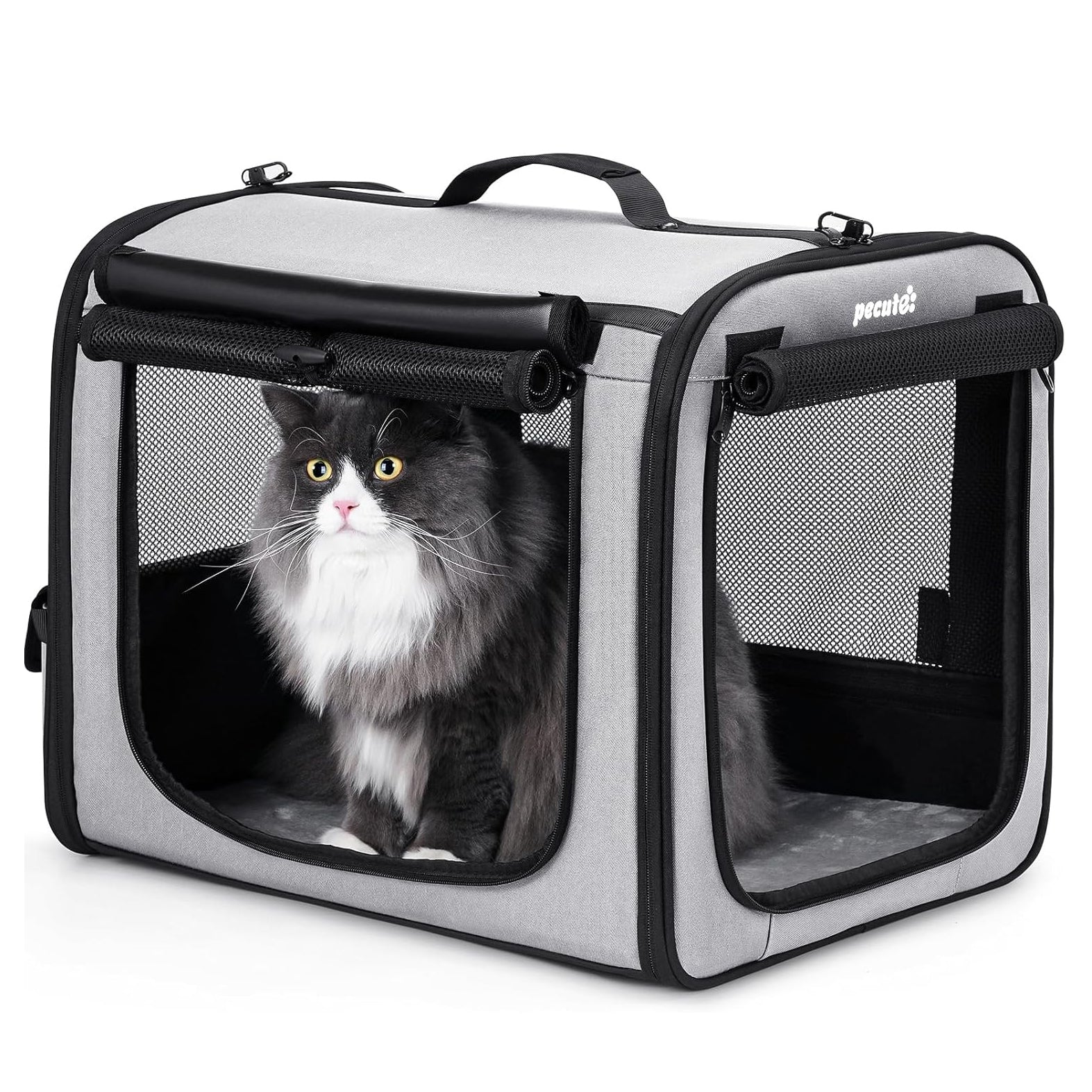 Portable Dog Car Carrier Crate Transportation Carrier Light Weight