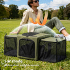 Dual Expandable Cat Carrier Bag with Stable Structure Breathable Pet Handbag