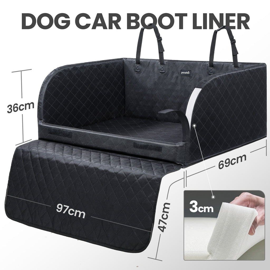 SUV Cargo Liner for Dogs,Heavy Duty Pet Trunk Liner Cargo Cover with Soft Cushion