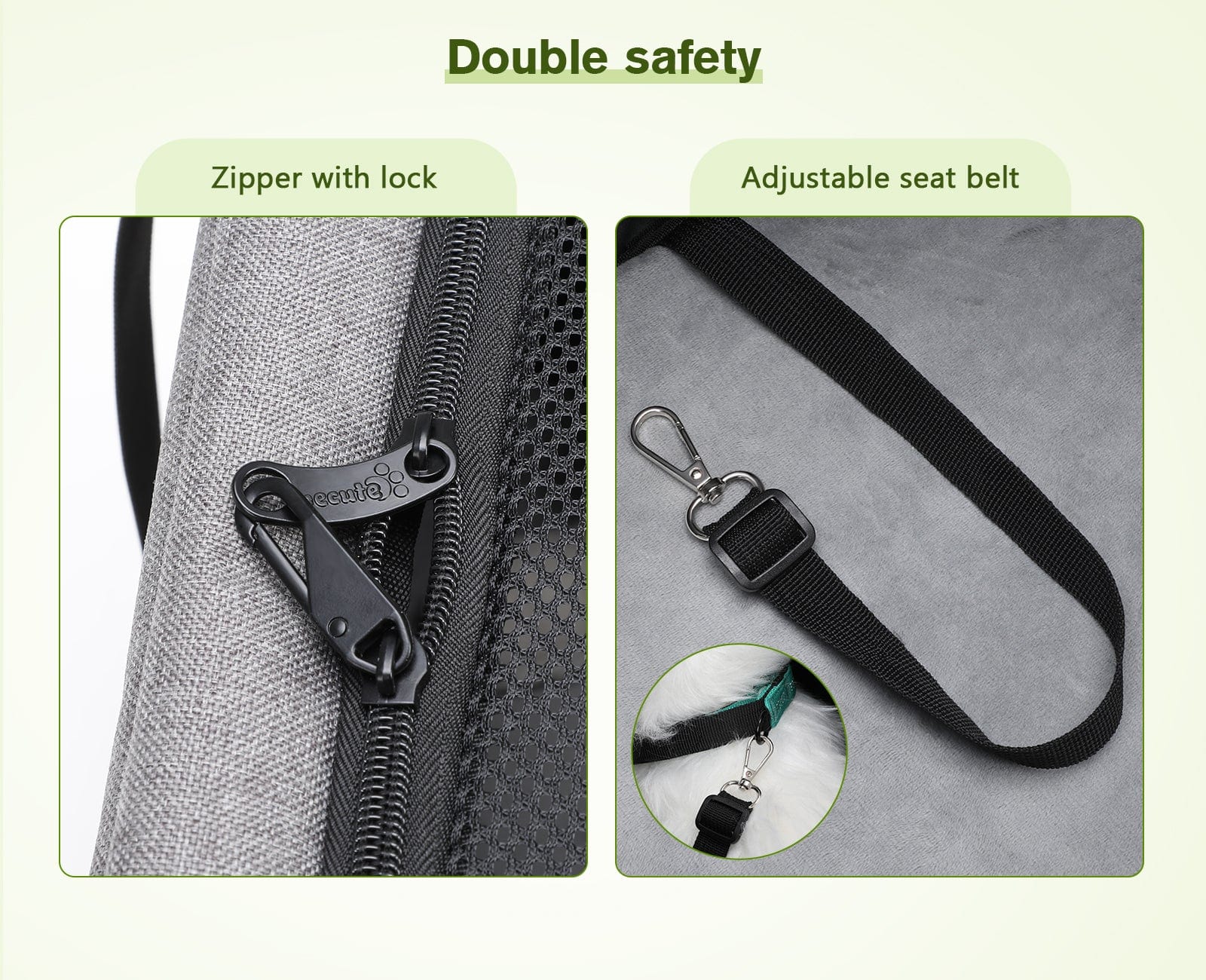 Cat Carrier with Wheels Steel Wire Frame Trolley Handbag Bag Stroller