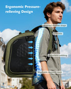 Expandable Bubble Cat Backpack Carrier Large Space Breathable Cat Carrier