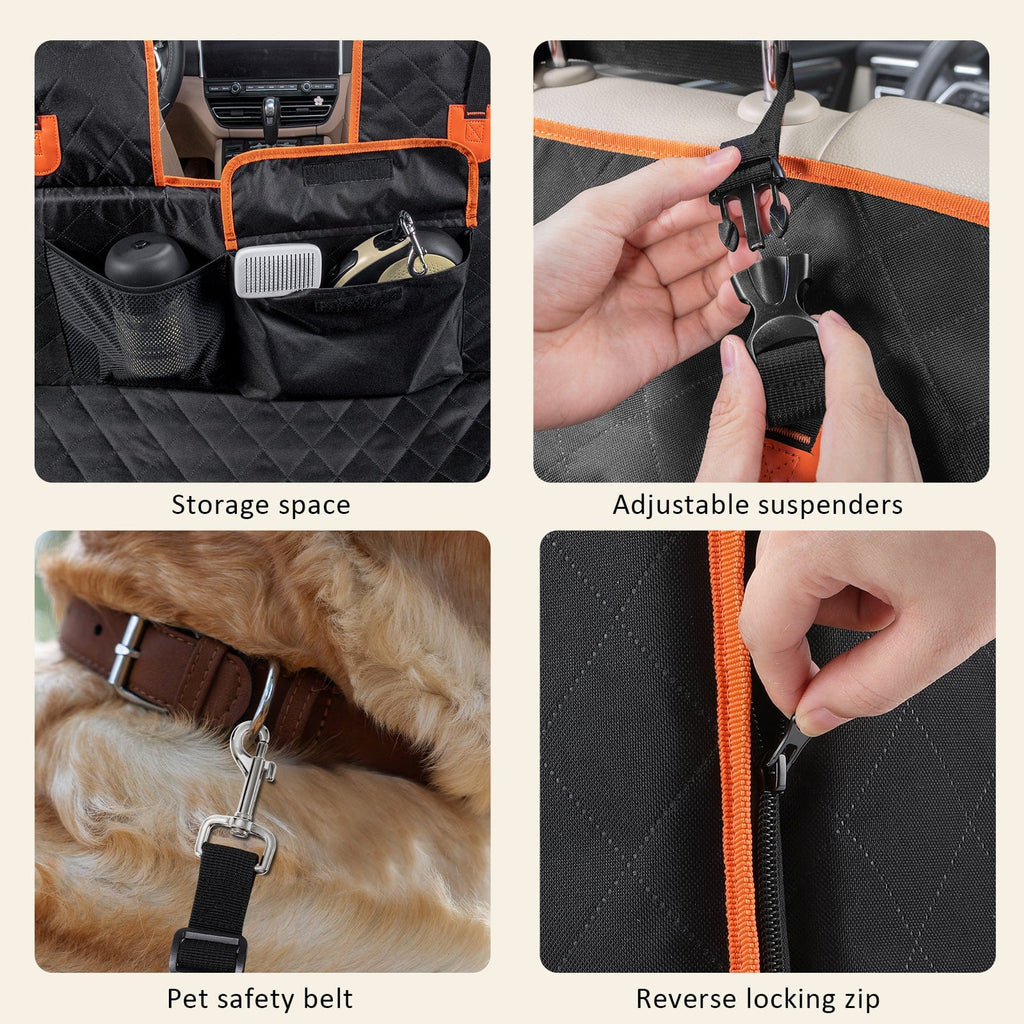 Back Seat Extender for Dogs with 3cm Pearl Cotton