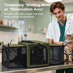Dual Expandable Cat Carrier Bag with Stable Structure Breathable Pet Handbag