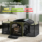 Dual Expandable Cat Carrier Bag with Stable Structure Breathable Pet Handbag