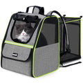 Expandable Cat Carrier Backpack Pet Carrier with Ventilated Mesh for Cats Dogs up to 11 lbs