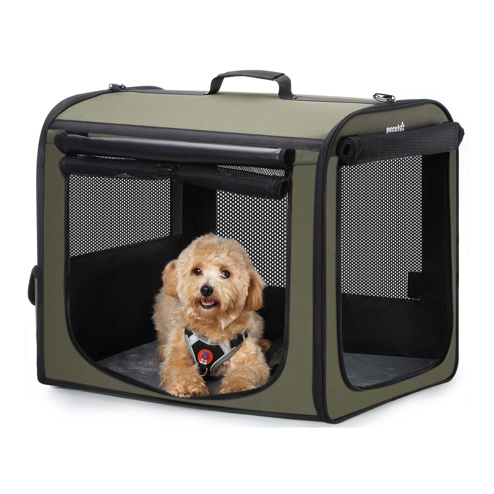 Portable Dog Car Carrier Crate Transportation Carrier Light Weight