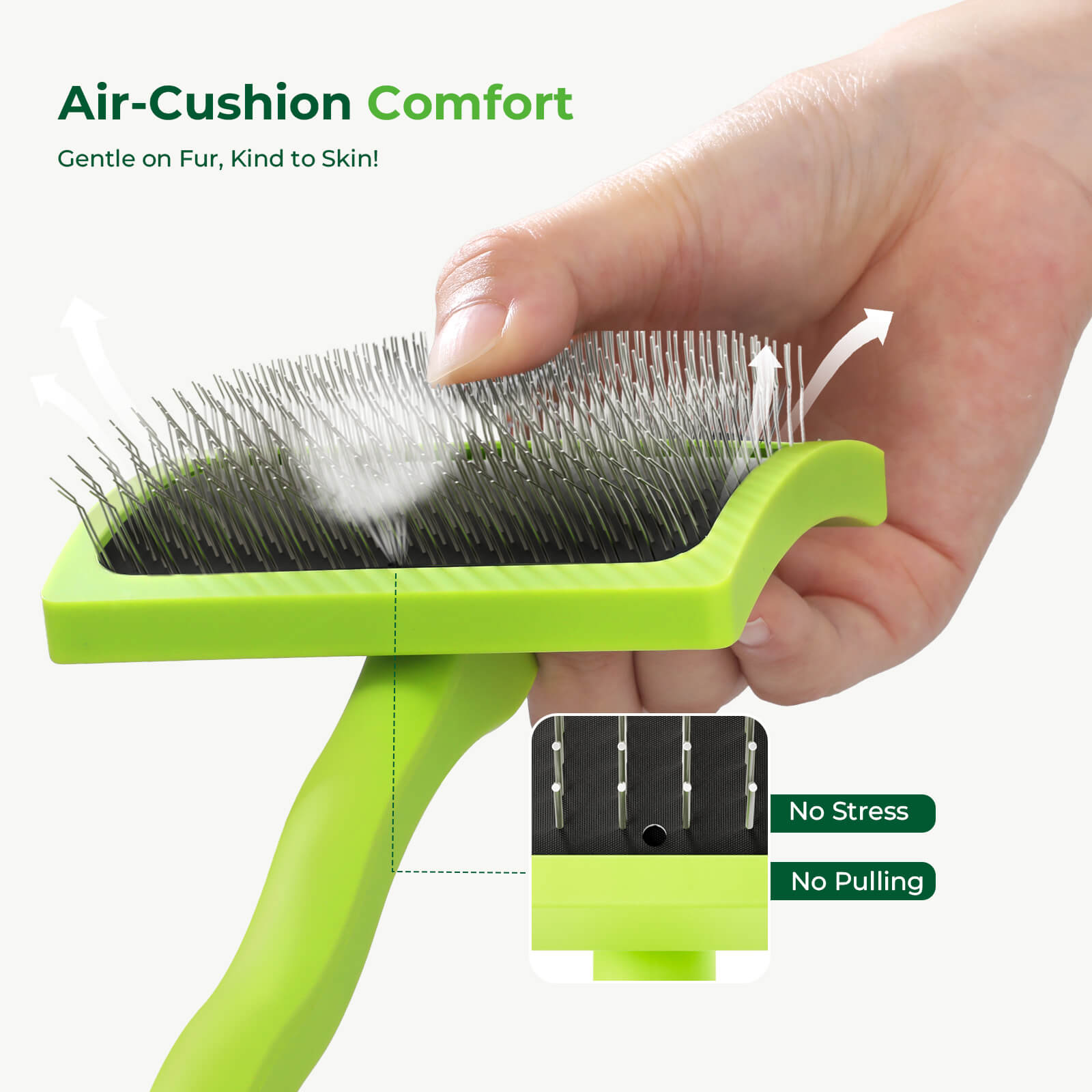 Professional Slicker Brush for Dogs & Pet Comb Grooming Dog Brush