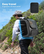 Bubble Cat Backpack Carrier Large Space Ergonomic 3D Design Breathable & Shaded