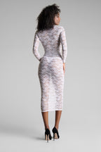 Robe midi manches longues - Flashback