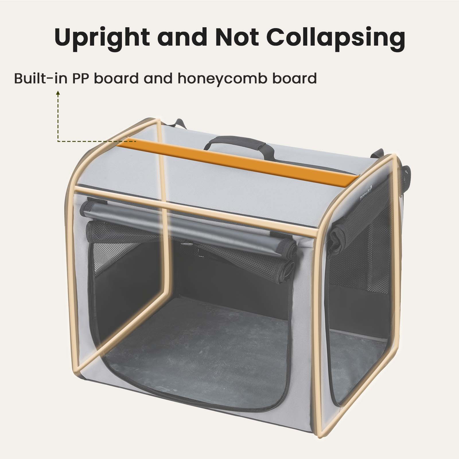 Portable Dog Car Carrier Crate Transportation Carrier Light Weight
