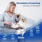 4-in-1 Pet Grooming Vacuum Kit with Clipper Brush