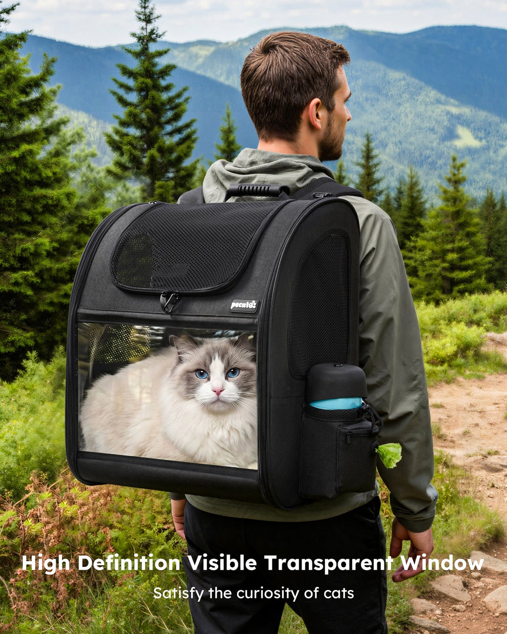Expandable Portable Breathable Rucksack Cat Carrier Dog Backpack