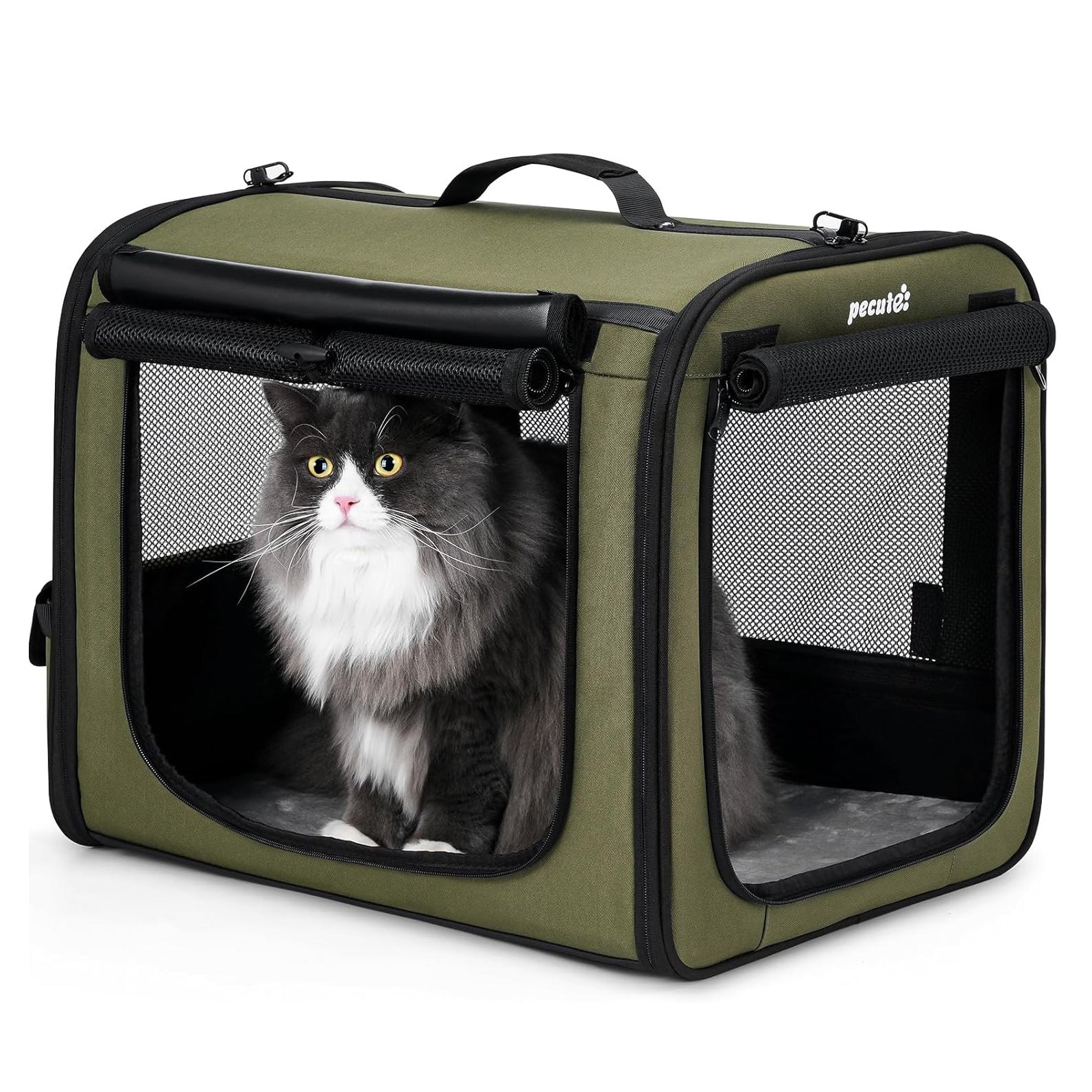 Portable Dog Car Carrier Crate Transportation Carrier Light Weight