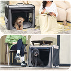 Portable Dog Car Carrier Crate Transportation Carrier Light Weight