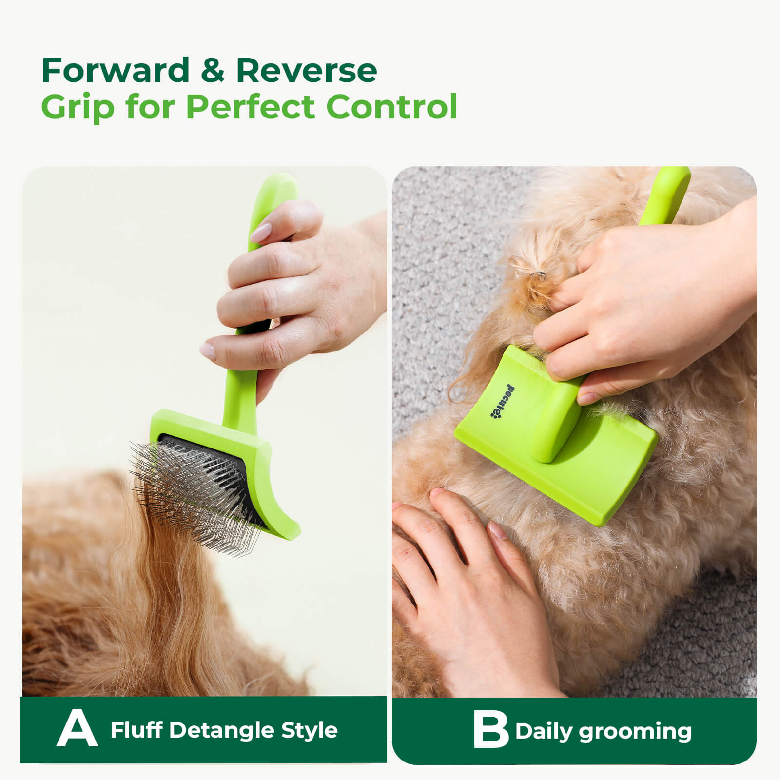 Professional Slicker Brush for Dogs & Pet Comb Grooming Dog Brush