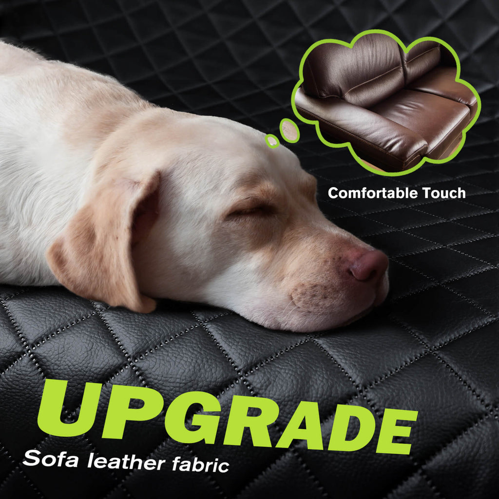 Full Surrounded Dog Car Seat Cover for Back Seat, Car Window Fixing for Maximum Car Protection