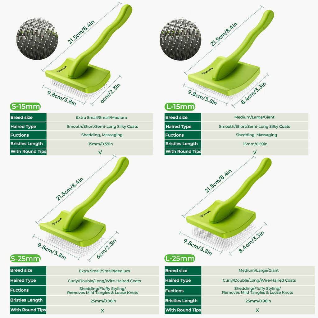 Professional Slicker Brush for Dogs & Pet Comb Grooming Dog Brush