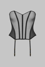 Corset bustier porte-jarretelles - L'Amoureuse