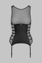 Top corset porte-jarretelles - Chambre Noire