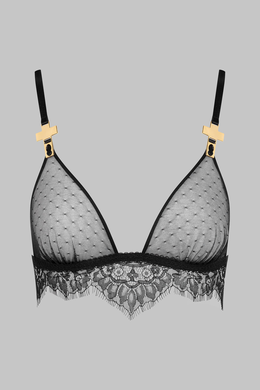 Soutien-gorge triangle avec bretelles croix - Inspiration Divine