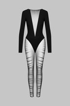 Catsuit manches longues - Nuit Fauve