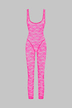 Catsuit dos ouvert - Flashback Néon