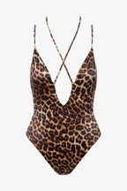 Maillot de bain une pièce bretelles - Safari