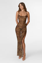 Robe Longue Dos Nu - Safari