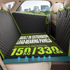 Full Surrounded Dog Car Seat Cover for Back Seat, Car Window Fixing for Maximum Car Protection