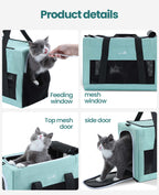 Airline Approved Cat Carrier Handbag Extra Stable Built-in Frame