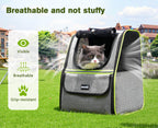 Expandable Cat Carrier Backpack Pet Carrier with Ventilated Mesh for Cats Dogs up to 11 lbs