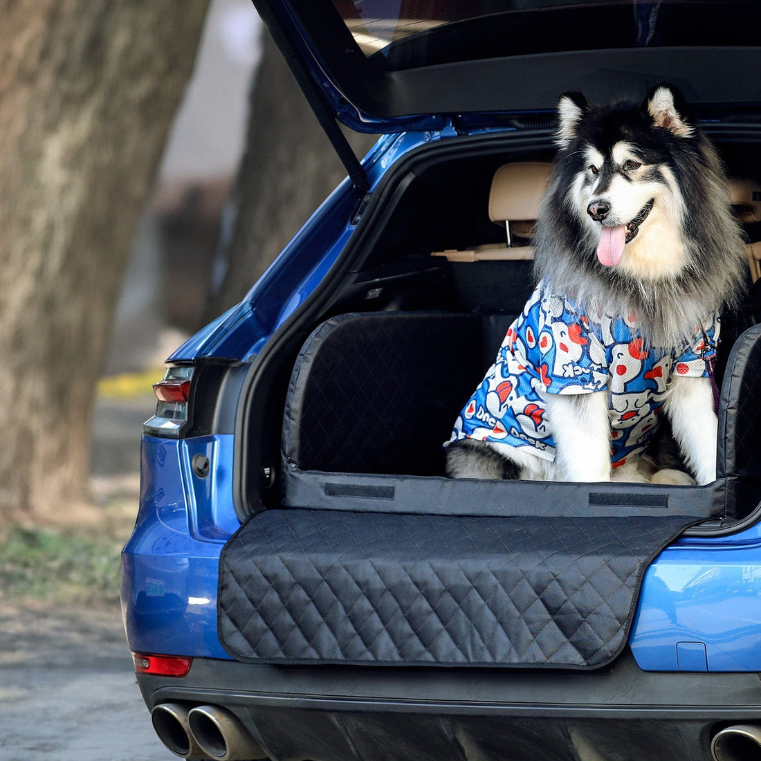 SUV Cargo Liner for Dogs,Heavy Duty Pet Trunk Liner Cargo Cover with Soft Cushion