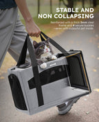 Cat Carrier Handbag Stable Breathable and Portable for Travel and Outing
