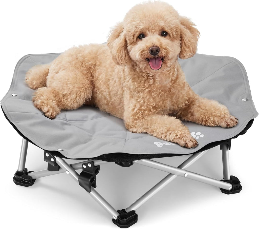 ELevated Pet Bed with Cooling Mat Cat Cooling Bed Built with 360° Breathable Mesh