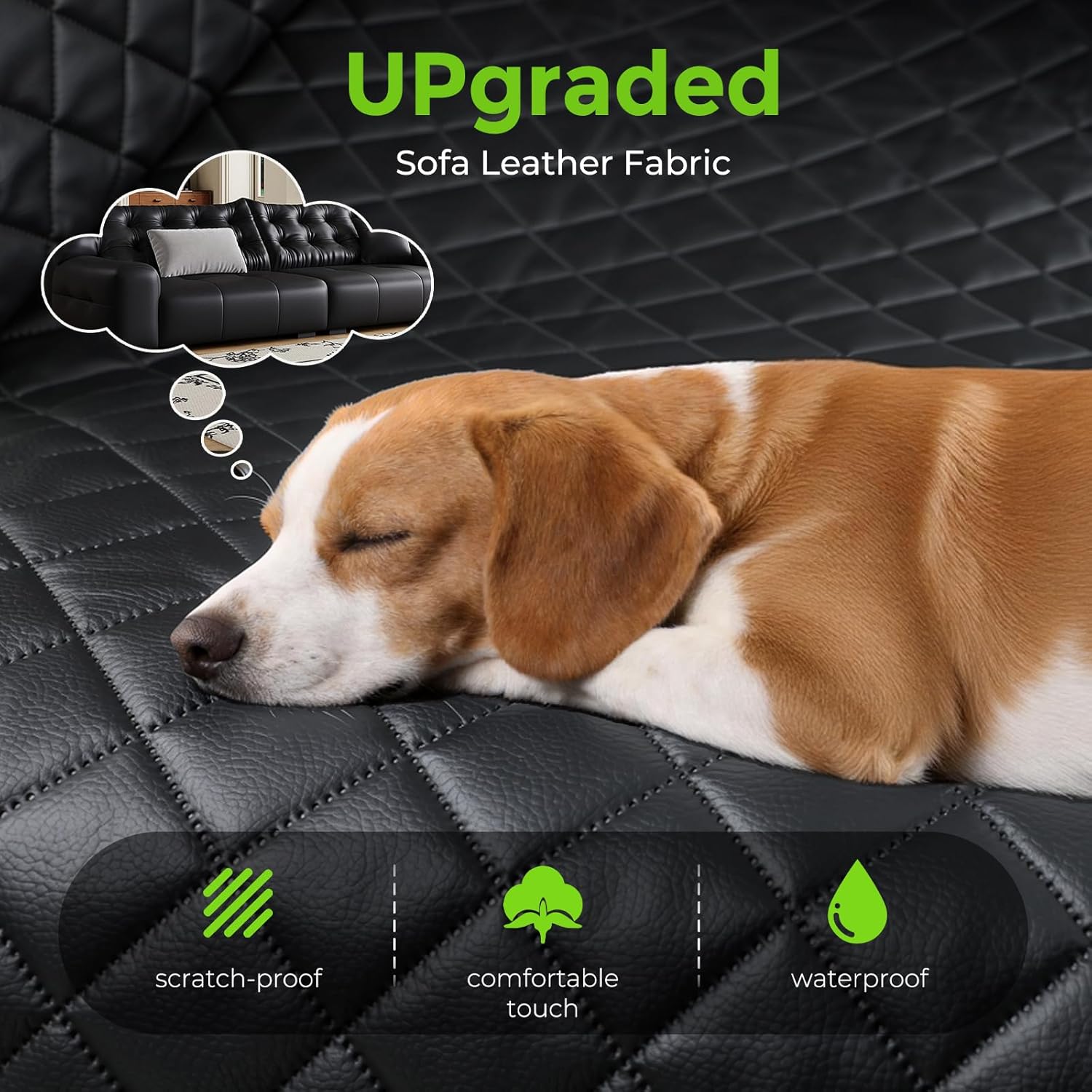 SUV Cargo Liner for Dogs Upgraded Scratch-proof Leather