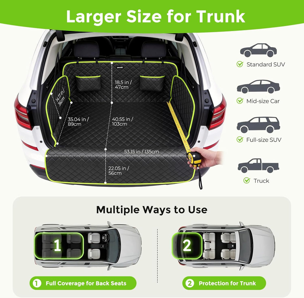 SUV Cargo Liner for Dogs Upgraded Scratch-proof Leather