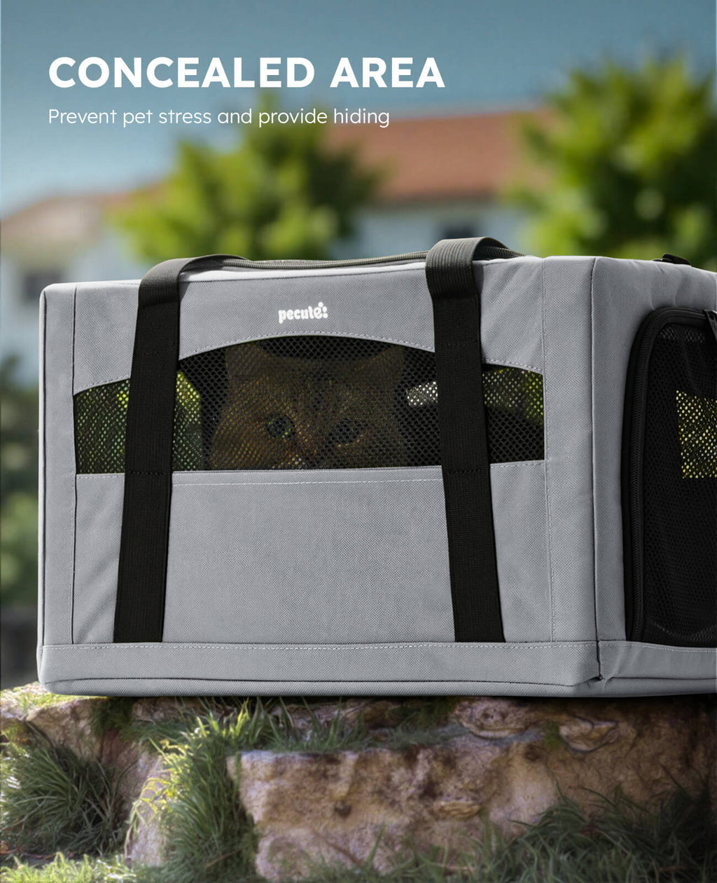 Cat Carrier Handbag Stable Breathable and Portable for Travel and Outing