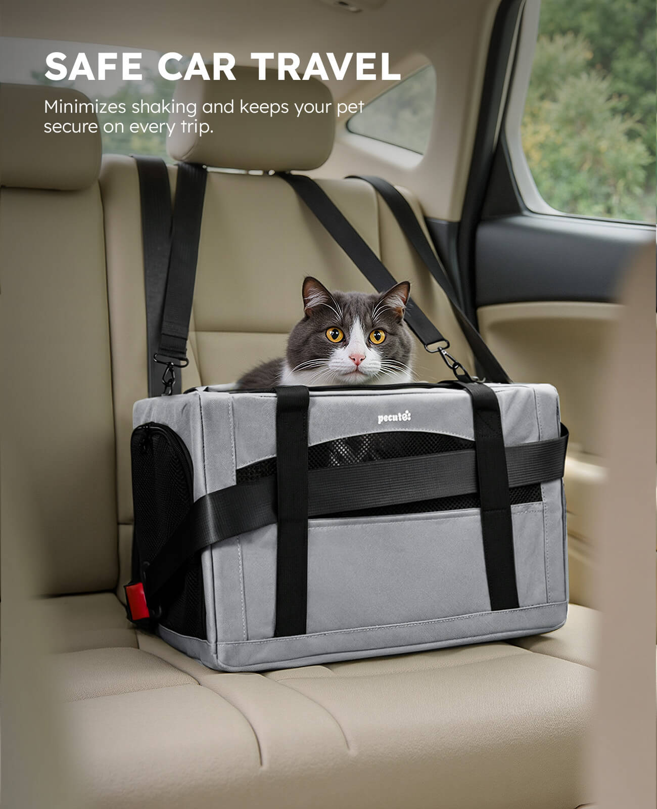 Cat Carrier Handbag Stable Breathable and Portable for Travel and Outing
