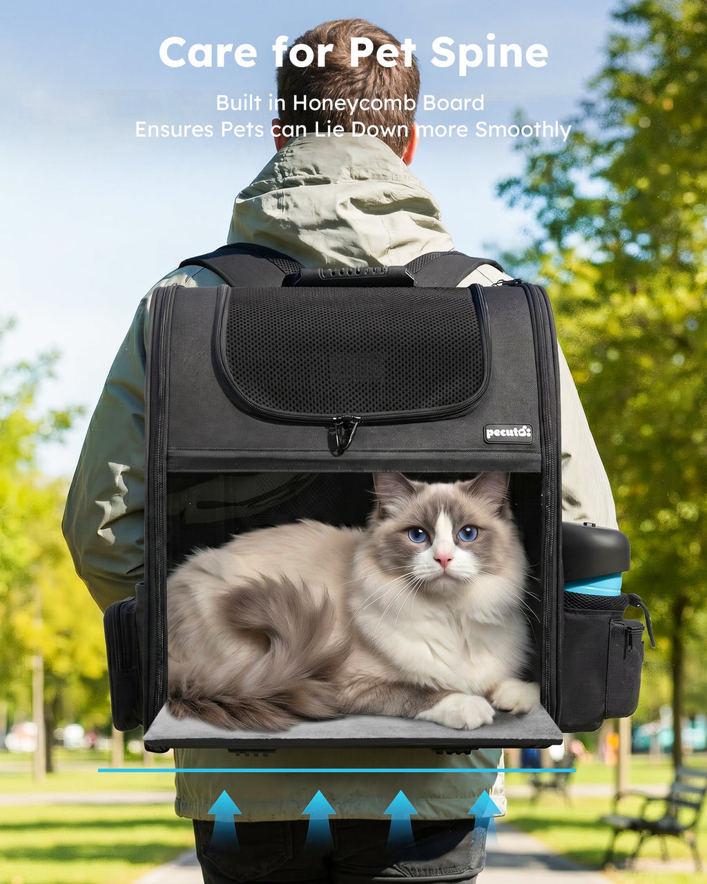 Expandable Portable Breathable Rucksack Cat Carrier Dog Backpack