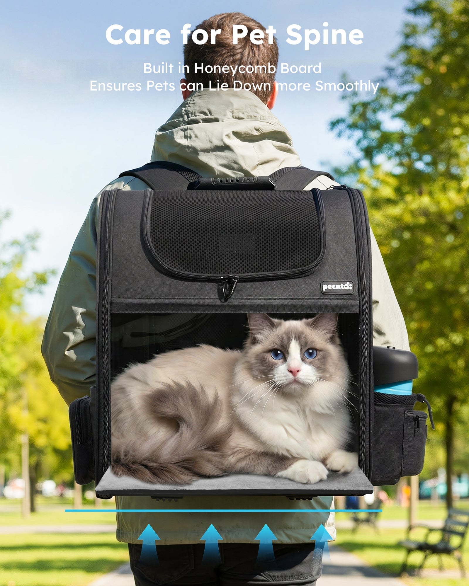 Expandable Portable Breathable Rucksack Cat Carrier Dog Backpack